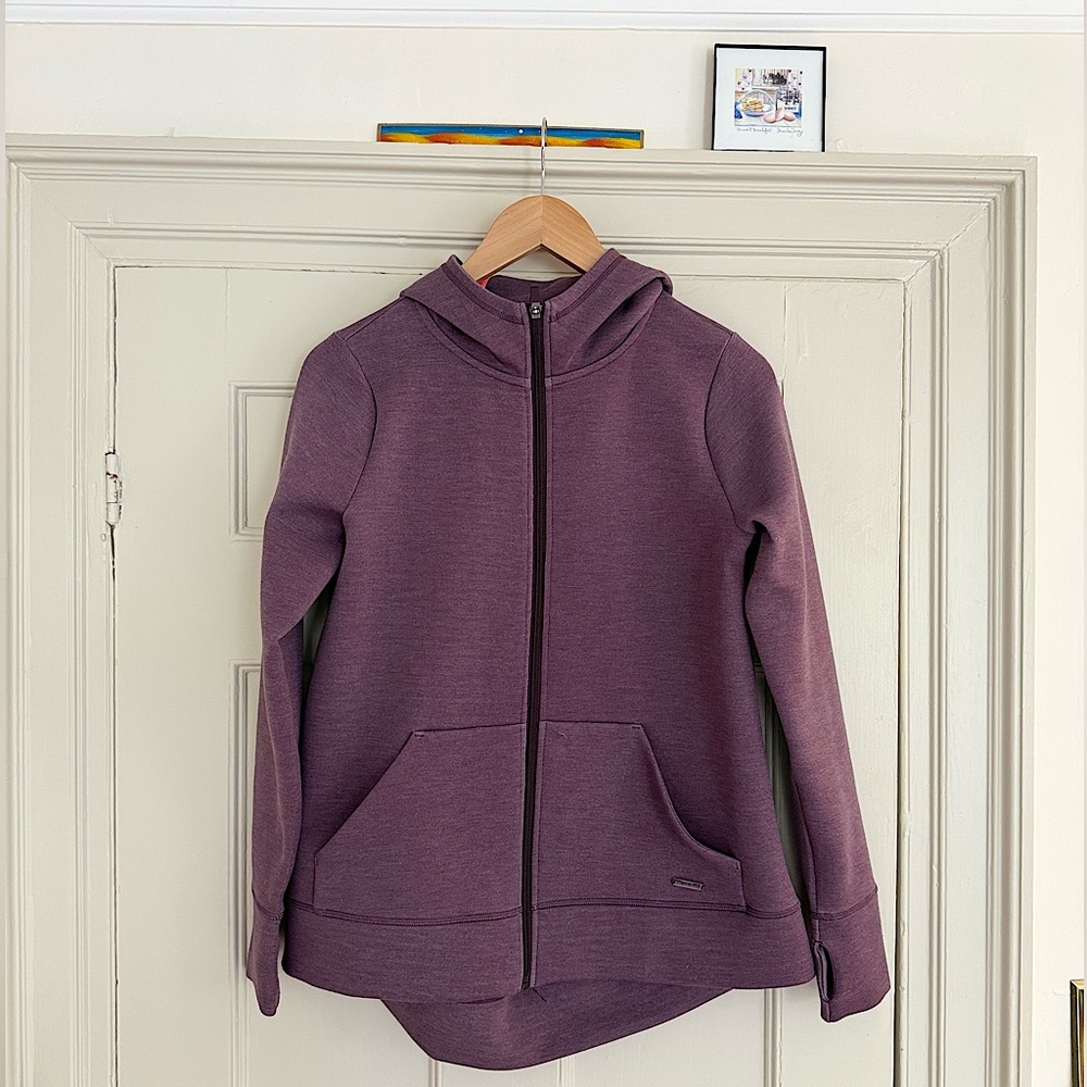 Sweaty Betty London Women’s Athletic Zip Up Hoodie, Small, Purple